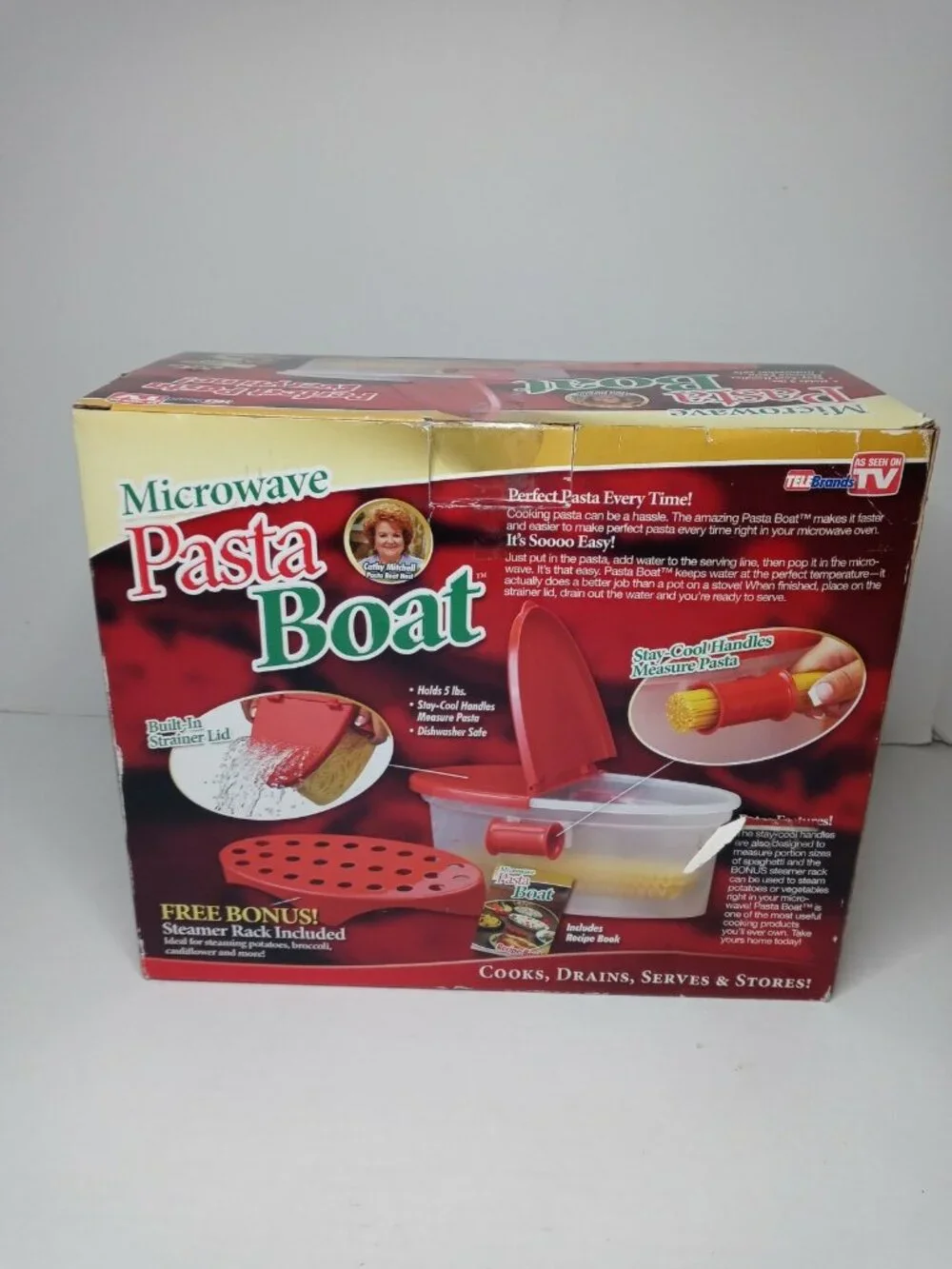 Microwave PASTA BOAT by Telebrands As Seen On TV Perfect Pasta